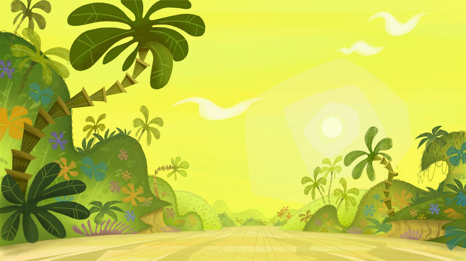 Green Scenery Clipart