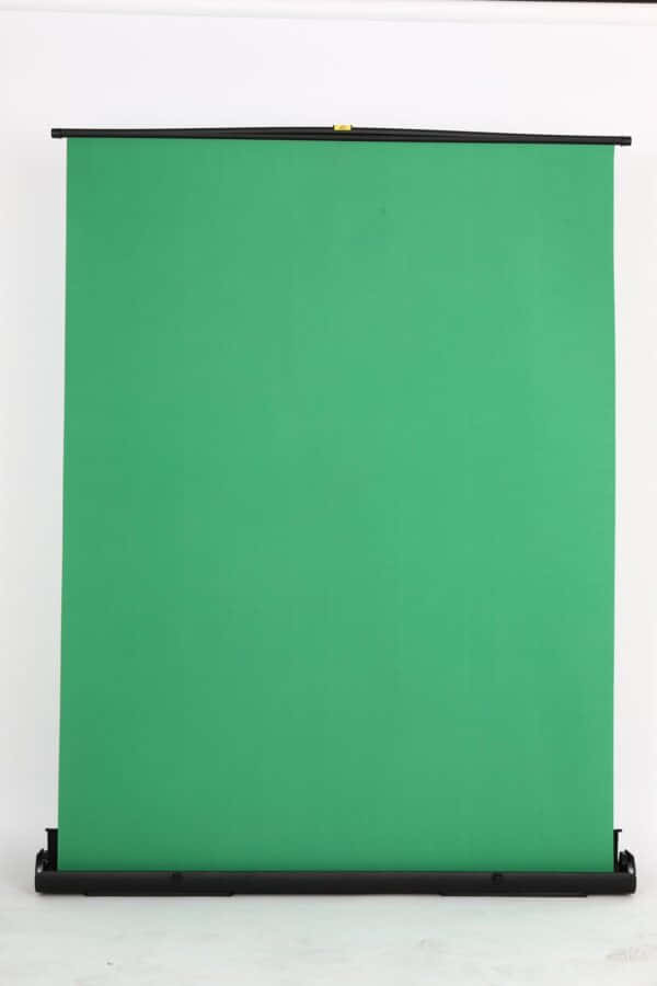 a green screen with a black frame
