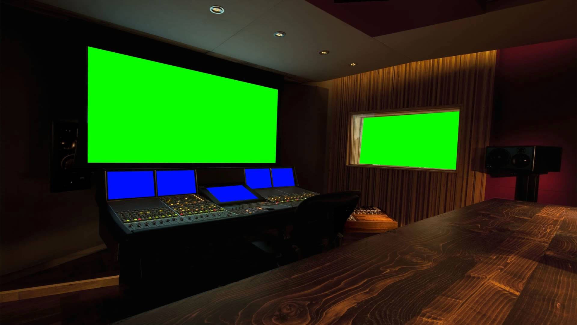 Professional Green Screen Studio Set-Up Wallpaper