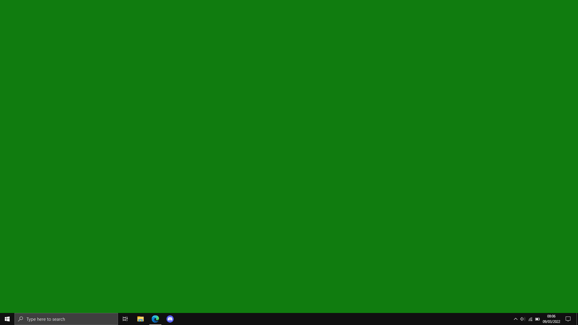 Green Screen Windows OS Wallpaper