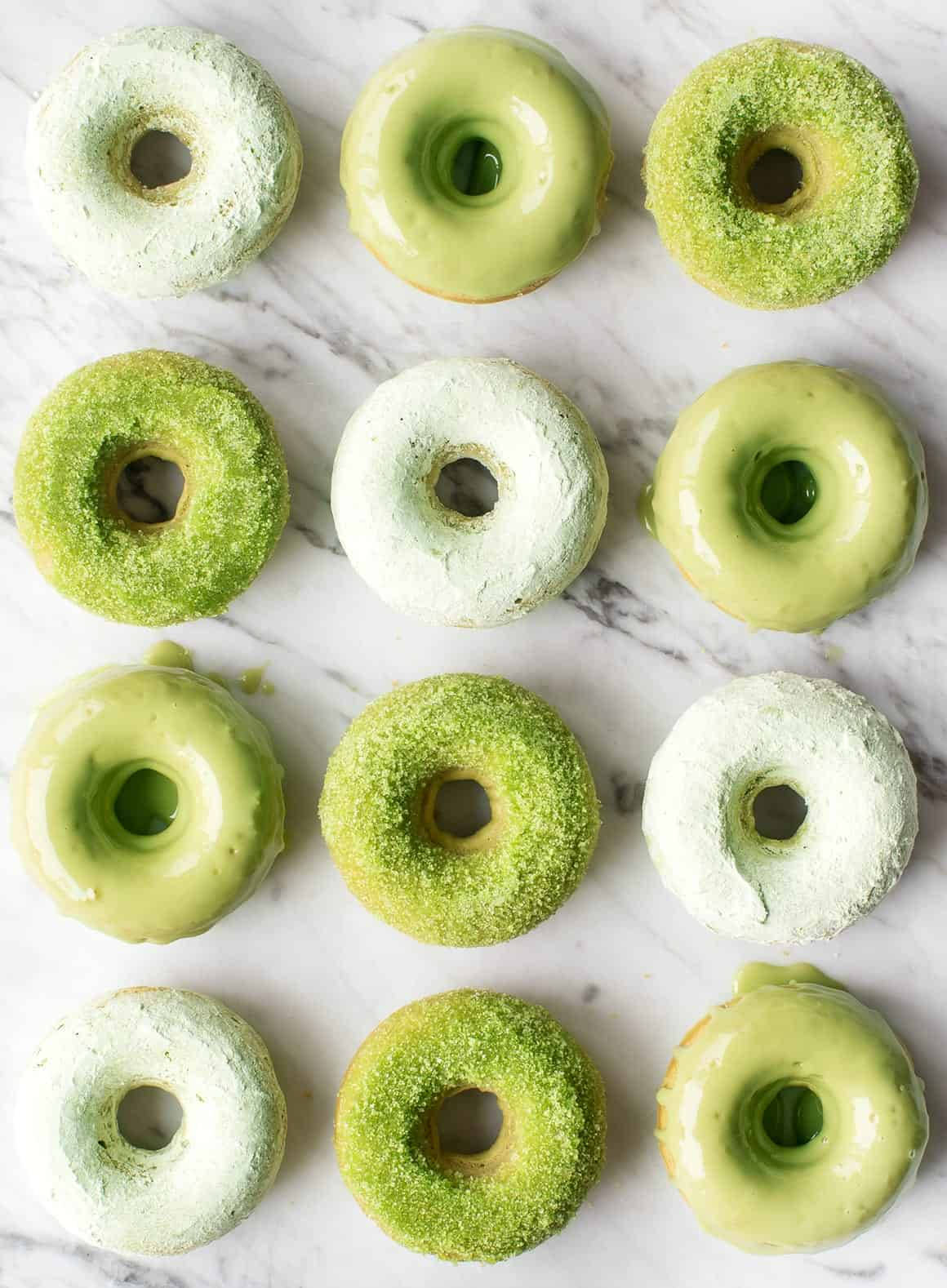 Green Shade Donuts Wallpaper