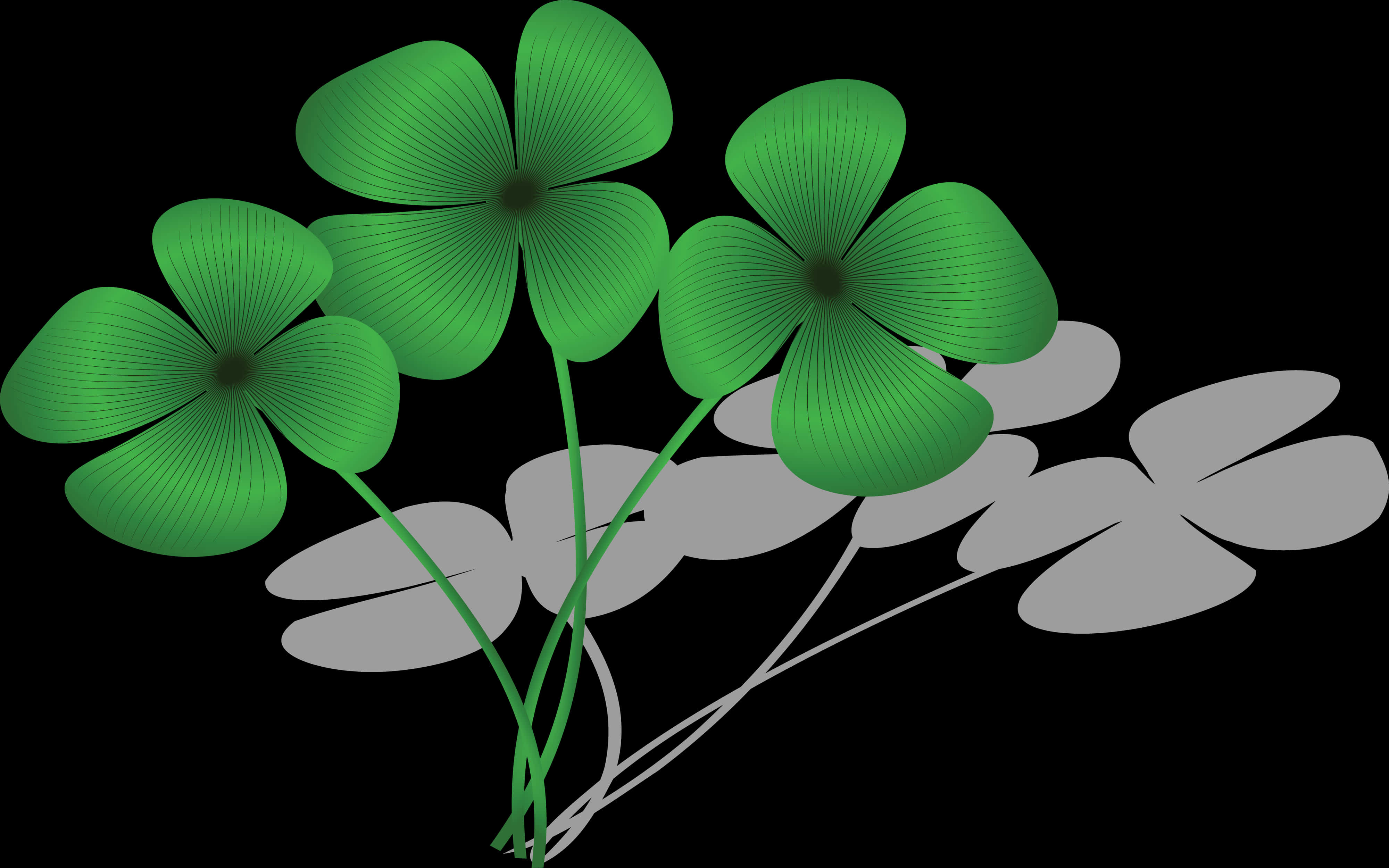 Green Shamrock Clipart PNG