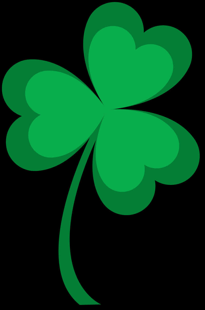 Green Shamrock Graphic PNG