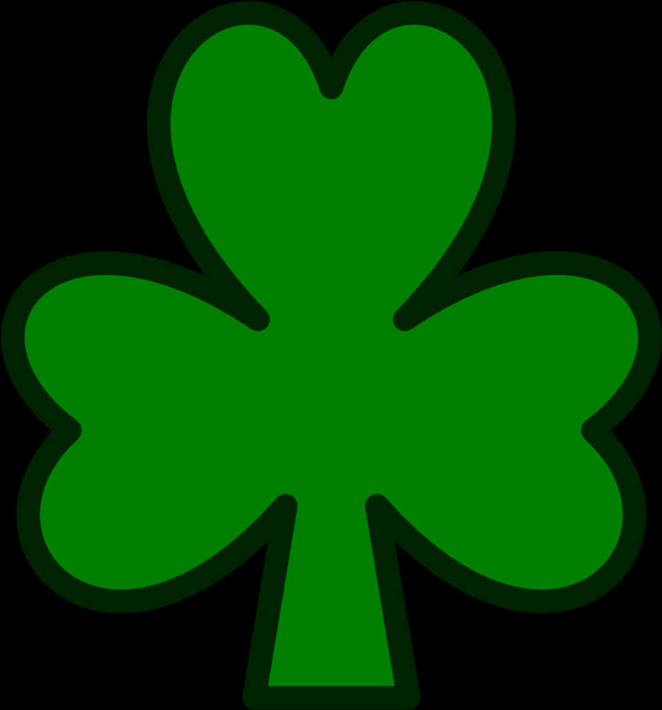 Green Shamrock Graphic PNG