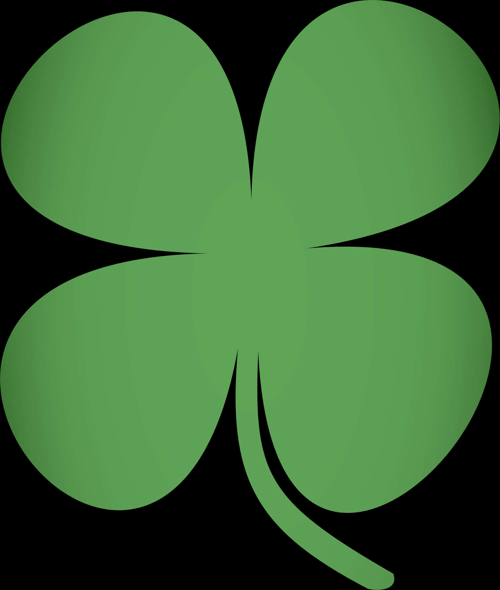 Green Shamrock Graphic PNG