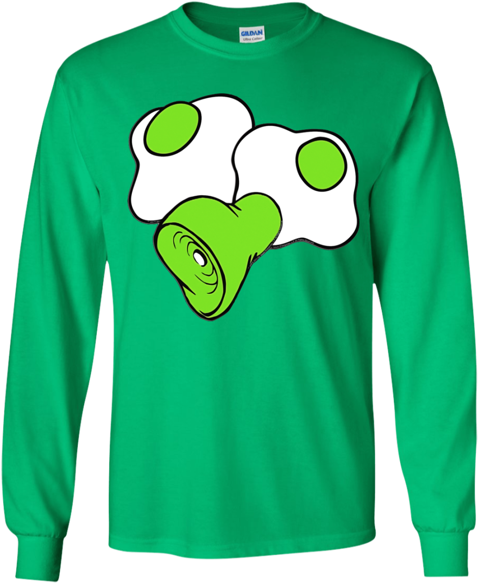 Green Shirtwith Egg Graphic Design PNG