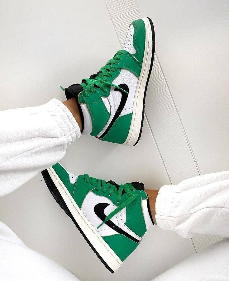 White Green Shoes Wallpaper