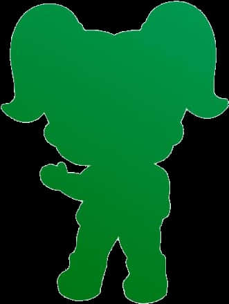 Green Silhouette Lol Doll PNG