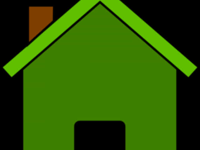 Green Simple House Icon PNG