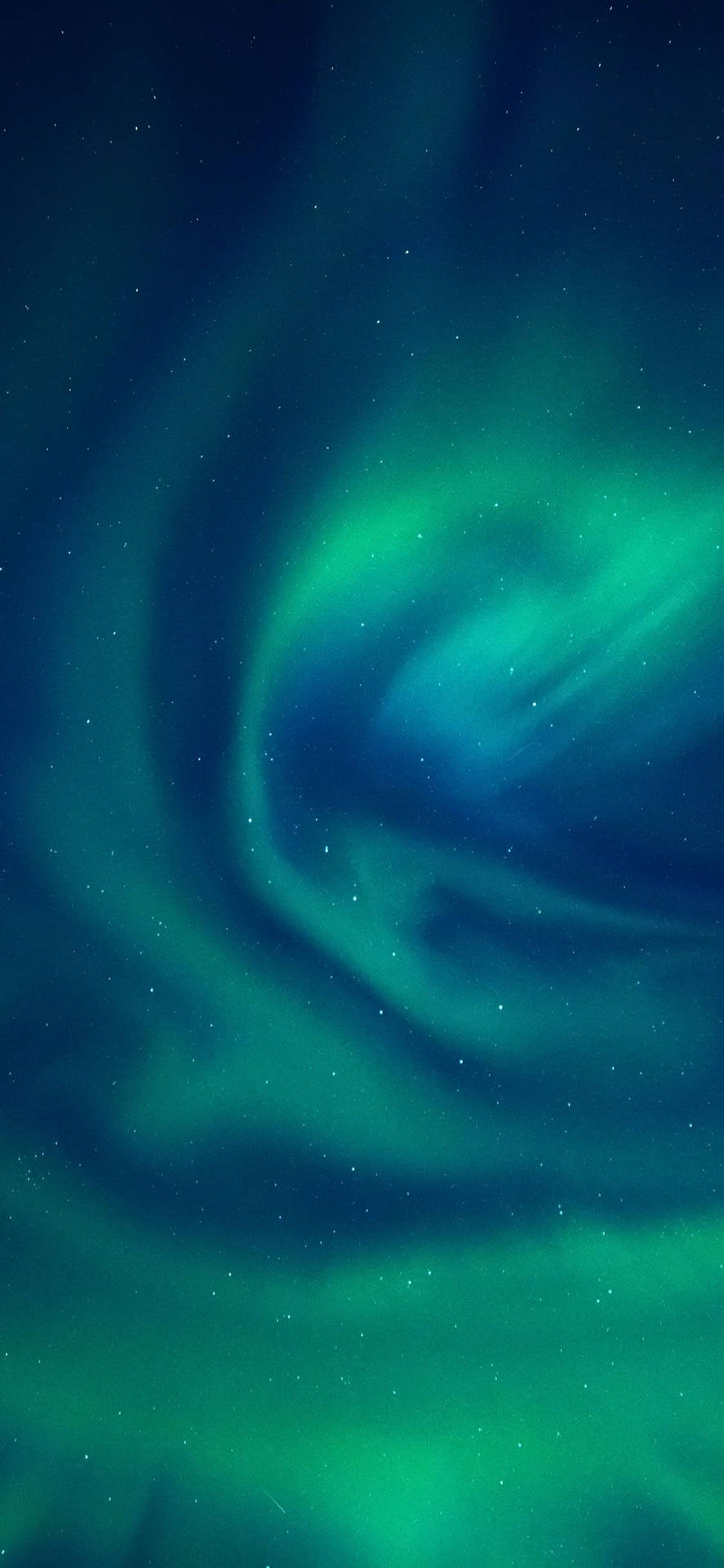 Green Sky Over Arctic Wallpaper