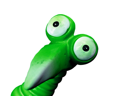 Green Slime Creature Toy PNG