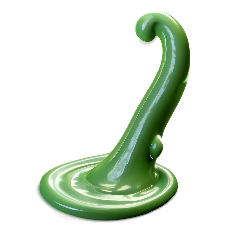 Green Slime Swirl Png 06272024 PNG