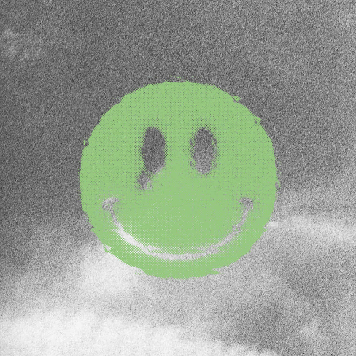 Green Smiley Face Texture Pfp Wallpaper