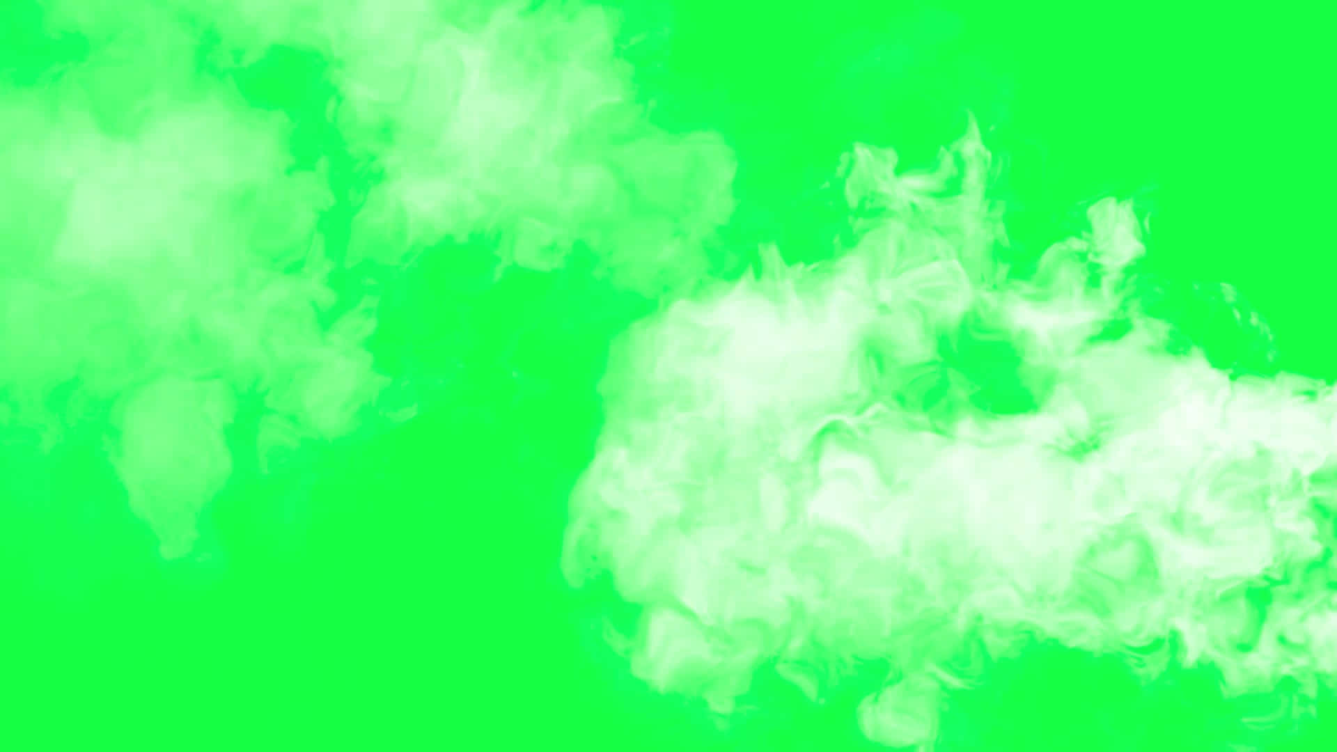 Green Smoke On A Green Background