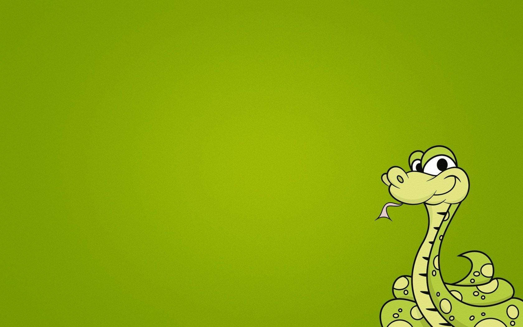 Green Snake Game Character Wallpaper