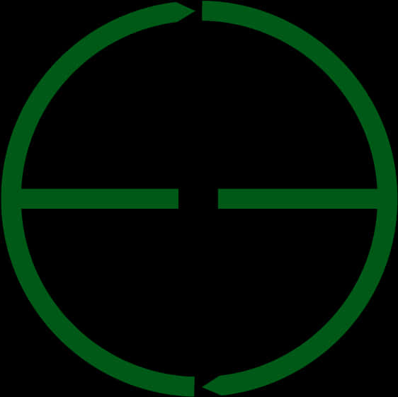 Green Sniper Crosshair Graphic PNG