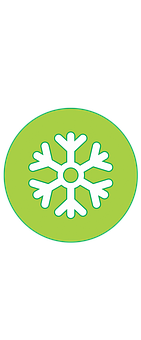 Green Snowflake Icon PNG