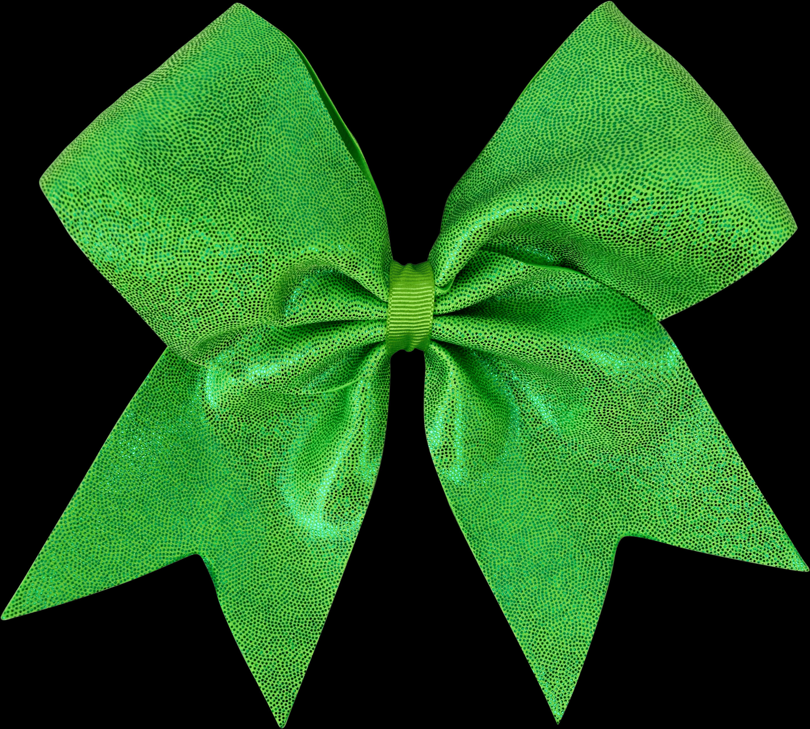 Green Sparkle Bow Accessory PNG