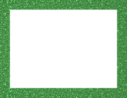 Green Sparkle Frameon Black Background PNG