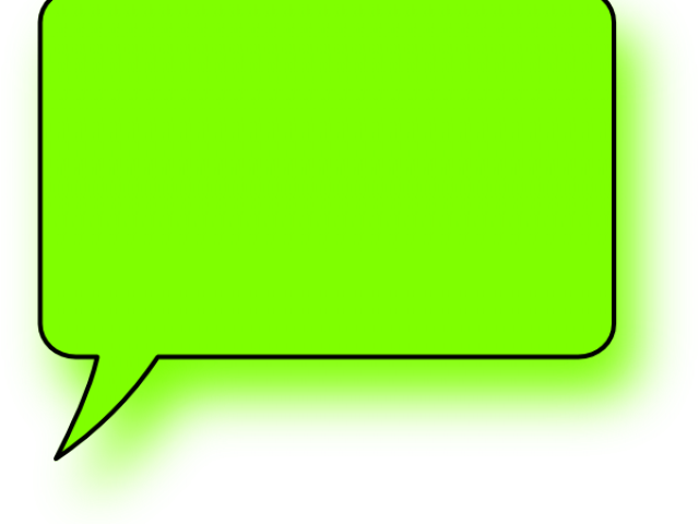Green Speech Bubble Icon PNG