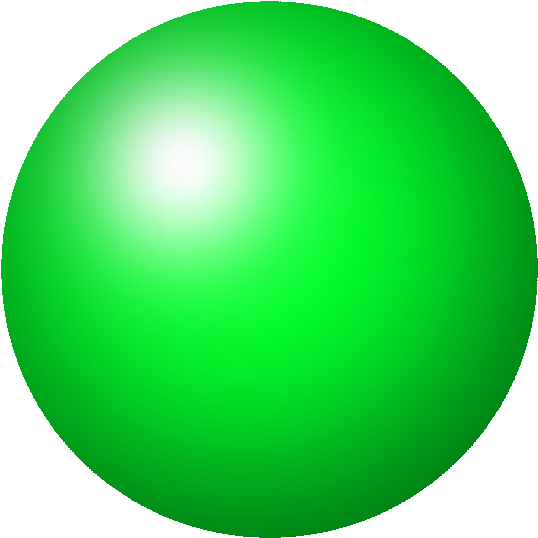 Green Sphere3 D Rendering PNG