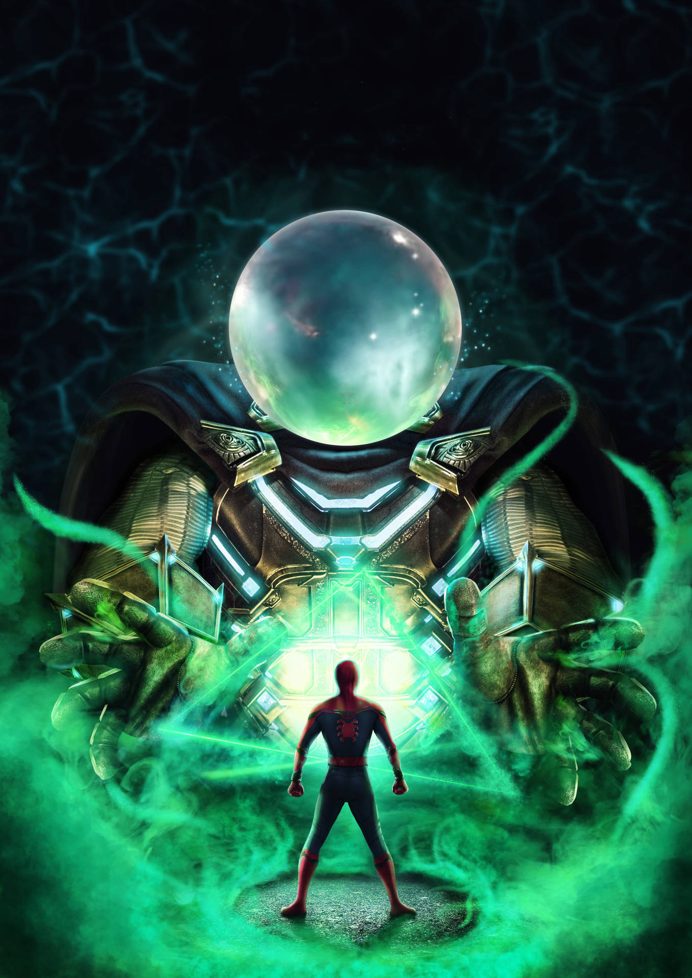 Green Spider Man Far From Home 2019 Wallpaper
