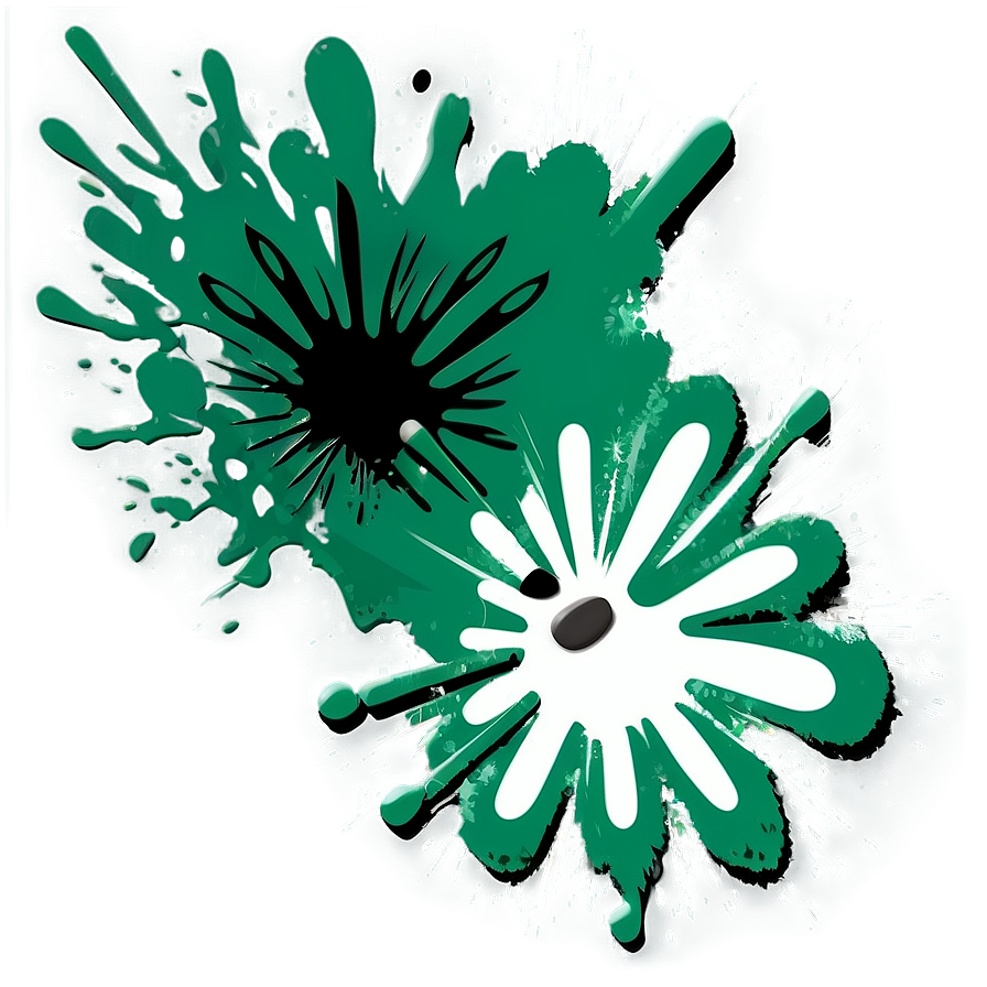 Green Splat Png 06122024 PNG