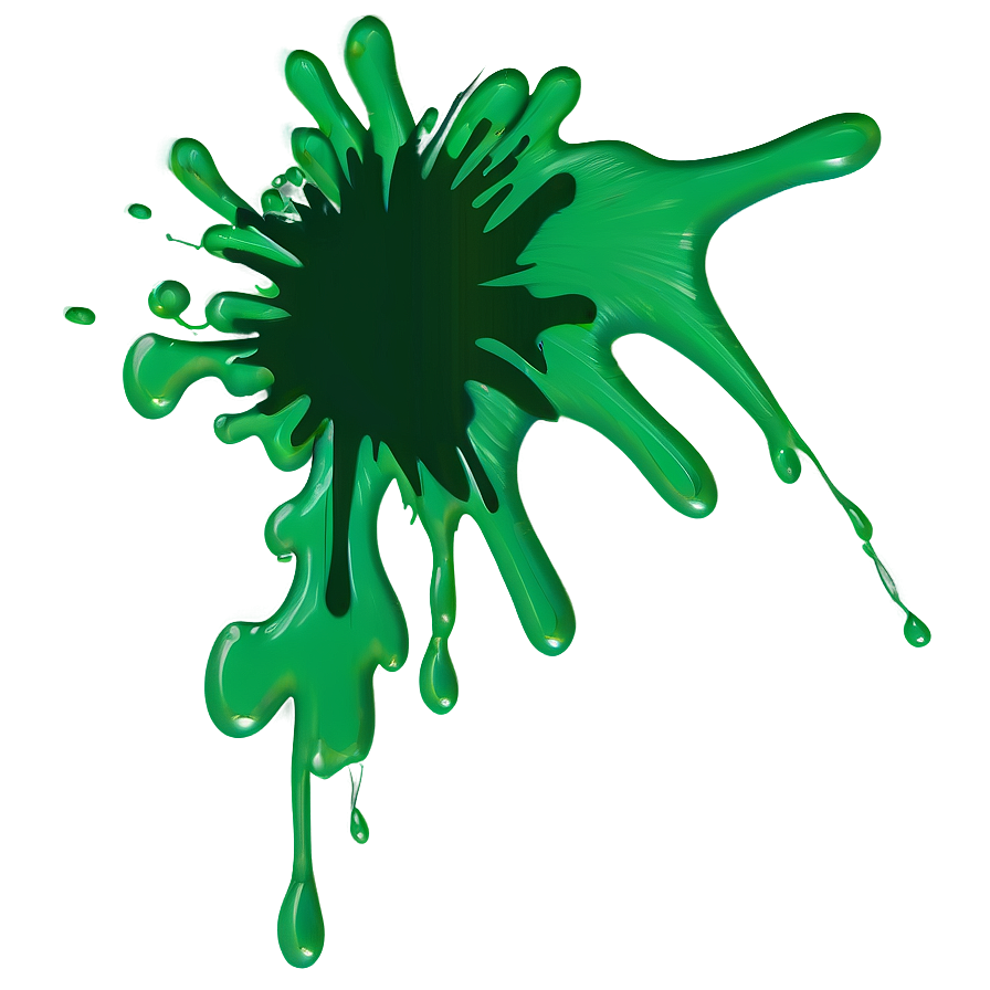 Green Splat Png 06122024 PNG