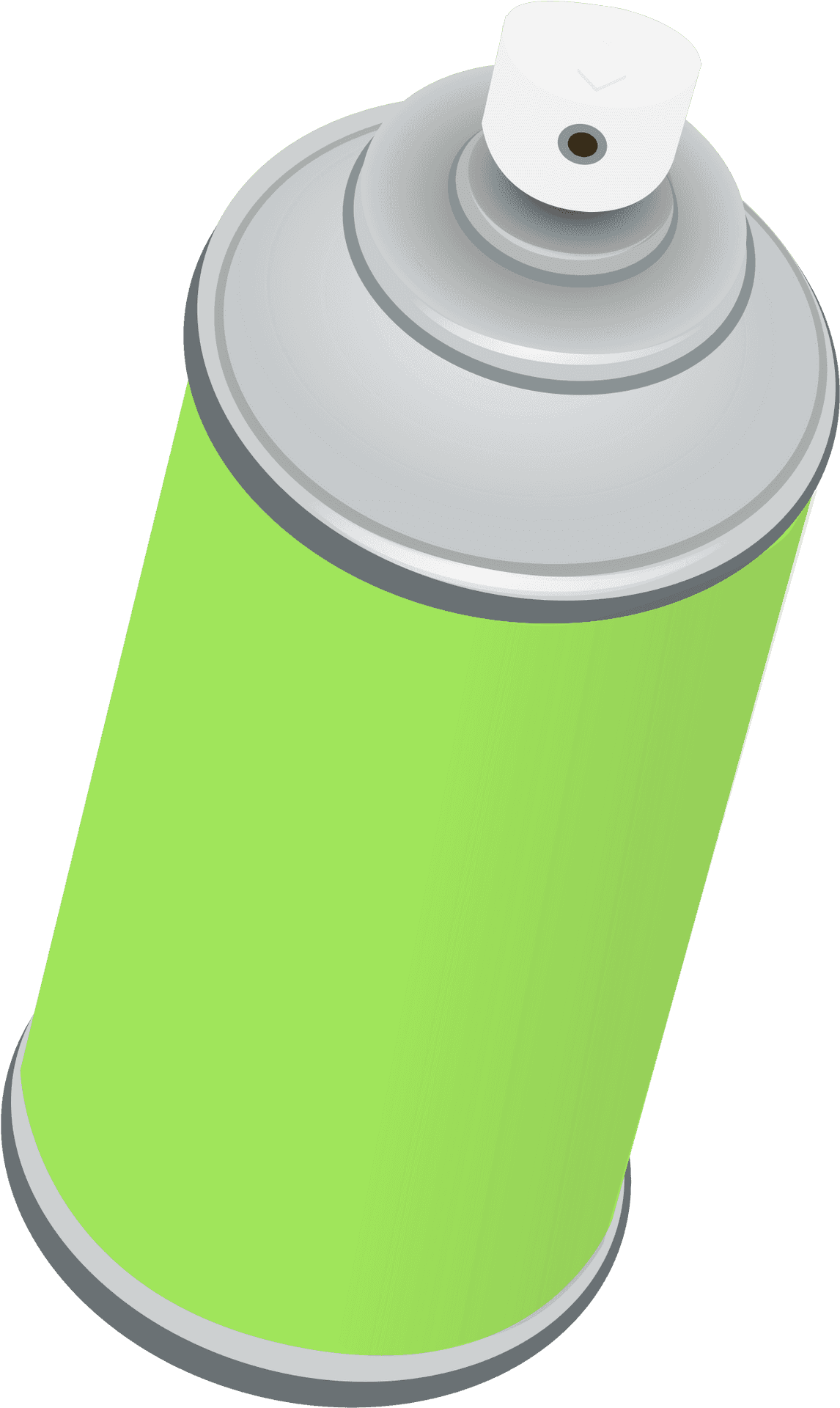 Green Spray Paint Can Vector PNG