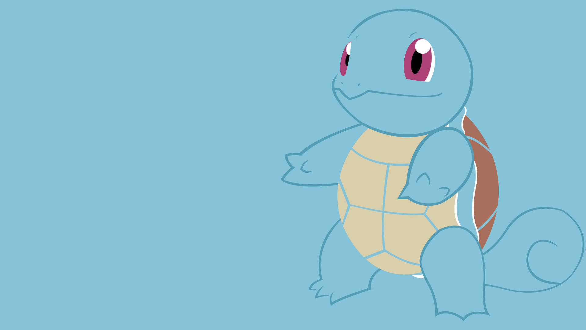 Green Squirtle Cool Pokemon Background