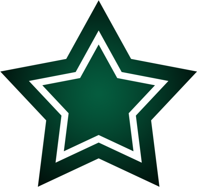 Green Star Graphic PNG