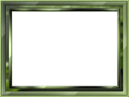 Green Striped Frame Black Center PNG