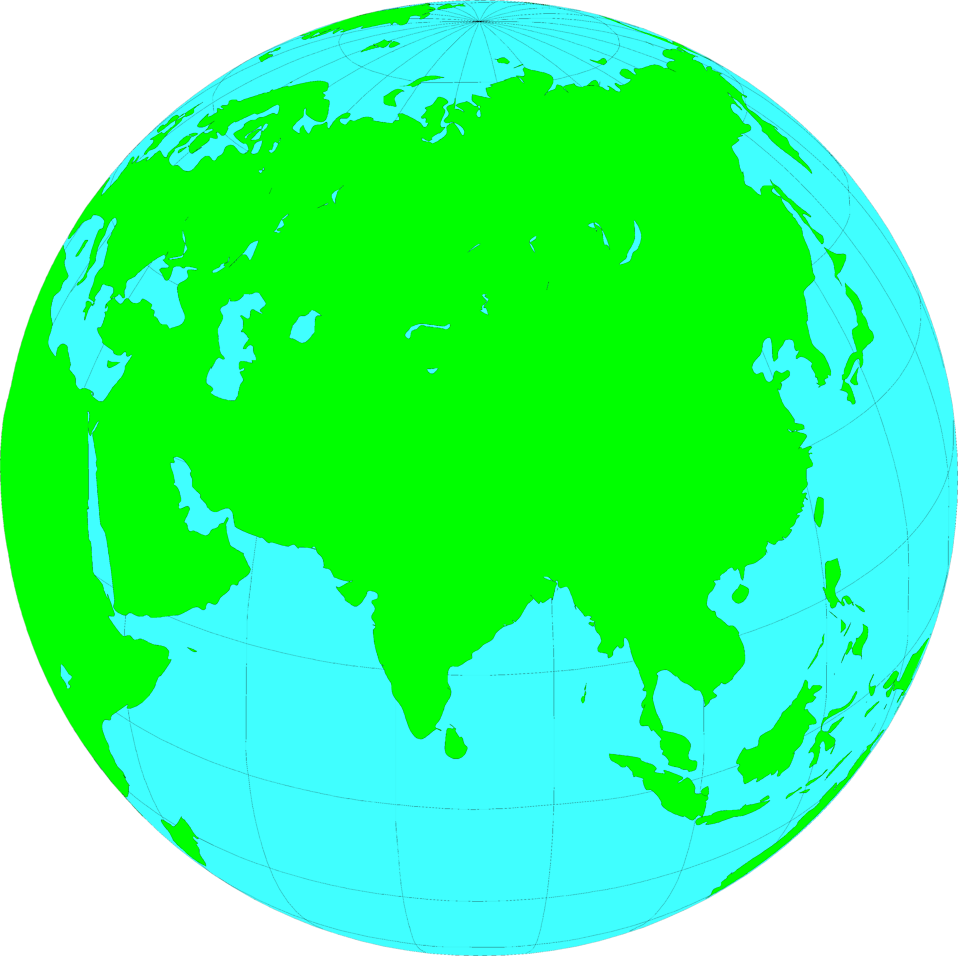 Green Styled Earth Clipart PNG