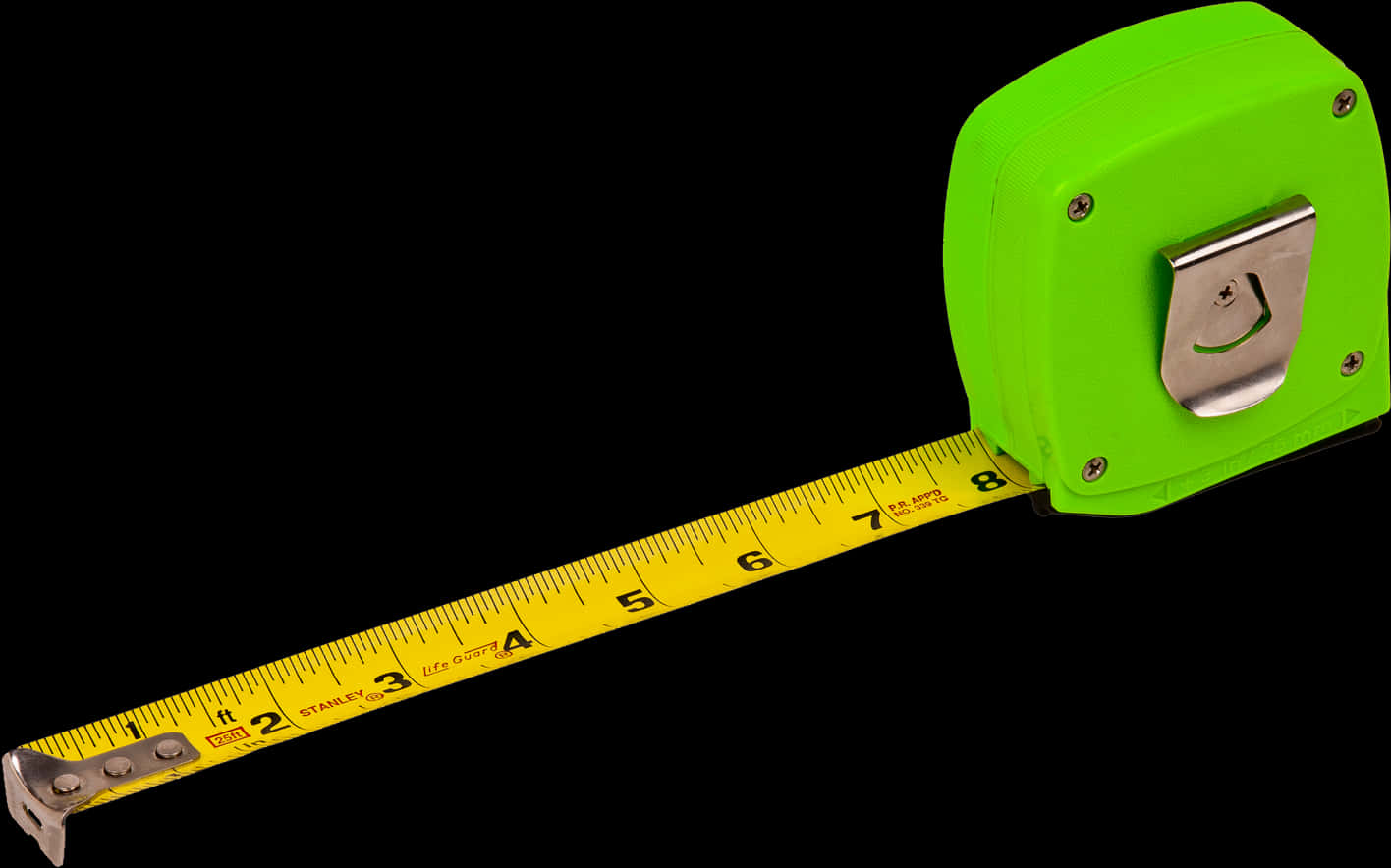 Green Tape Measure Extended PNG