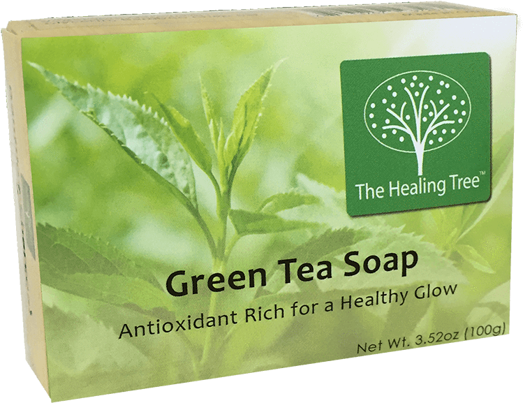 Green Tea Soap Packaging The Healing Tree PNG