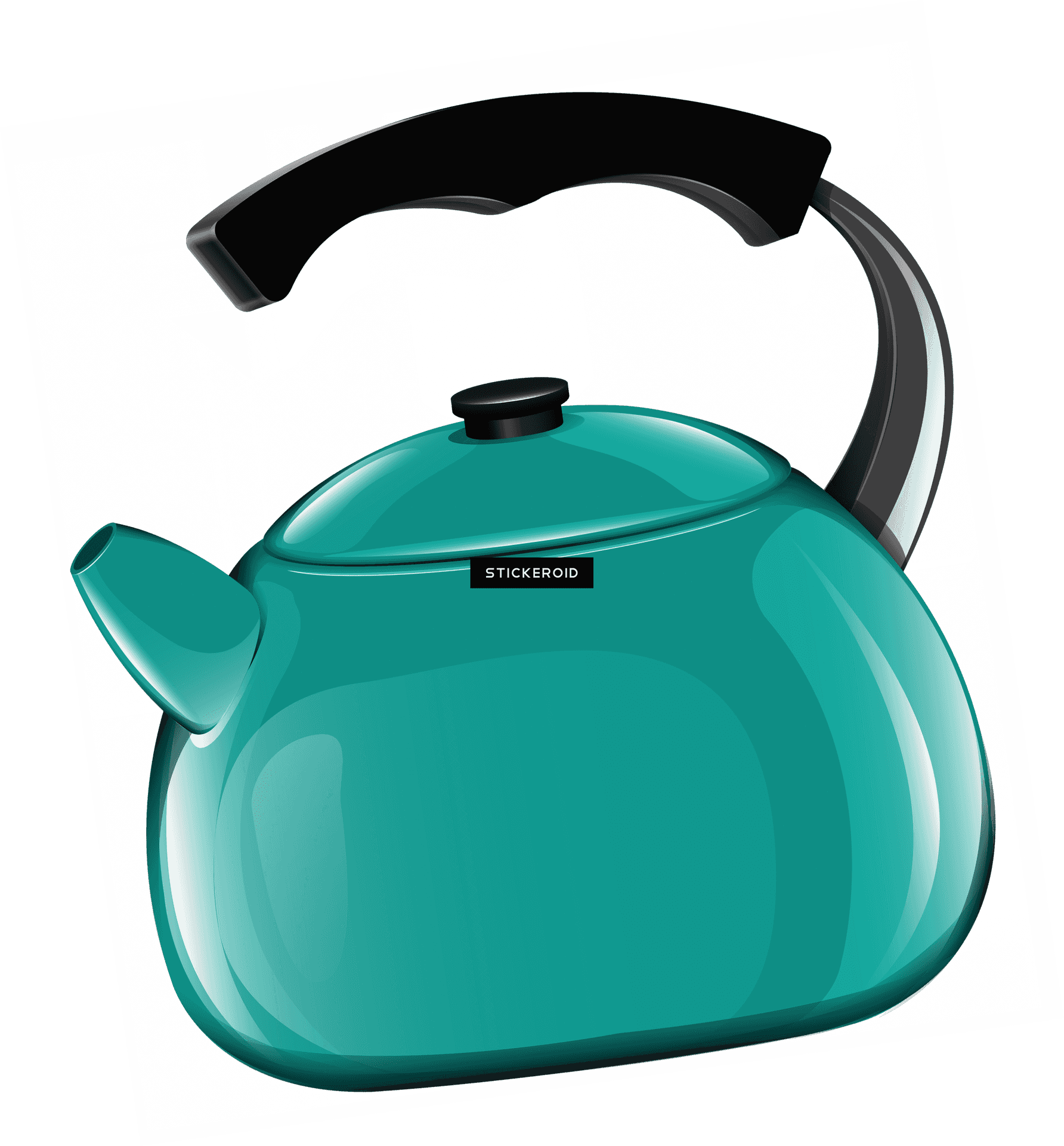 Green Teapot Design PNG