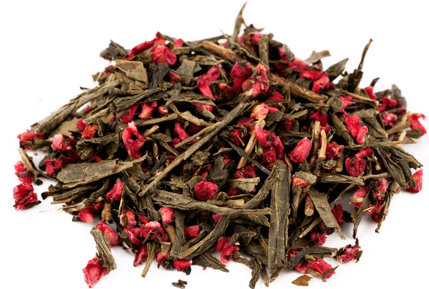 Green Teawith Red Berries PNG