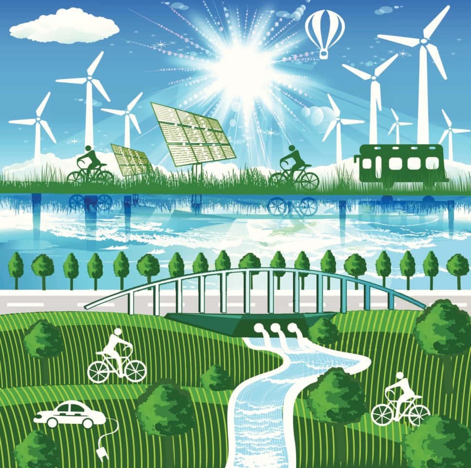 Innovative Green Technology Solutions Wallpaper