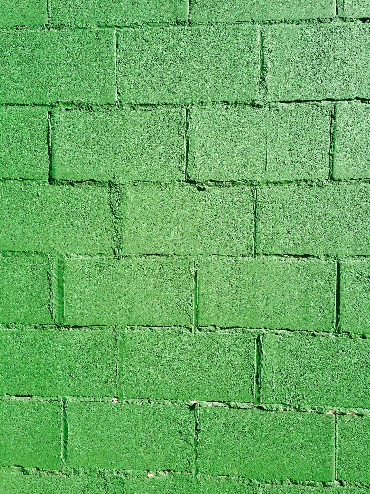 Lime Green Brick Wall Texture Background
