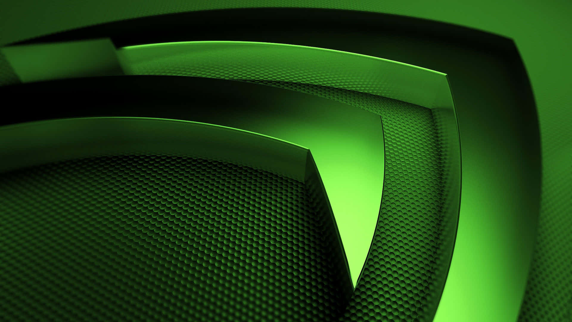 Impresionantefondo De Textura Verde Con El Logotipo De Nvidia