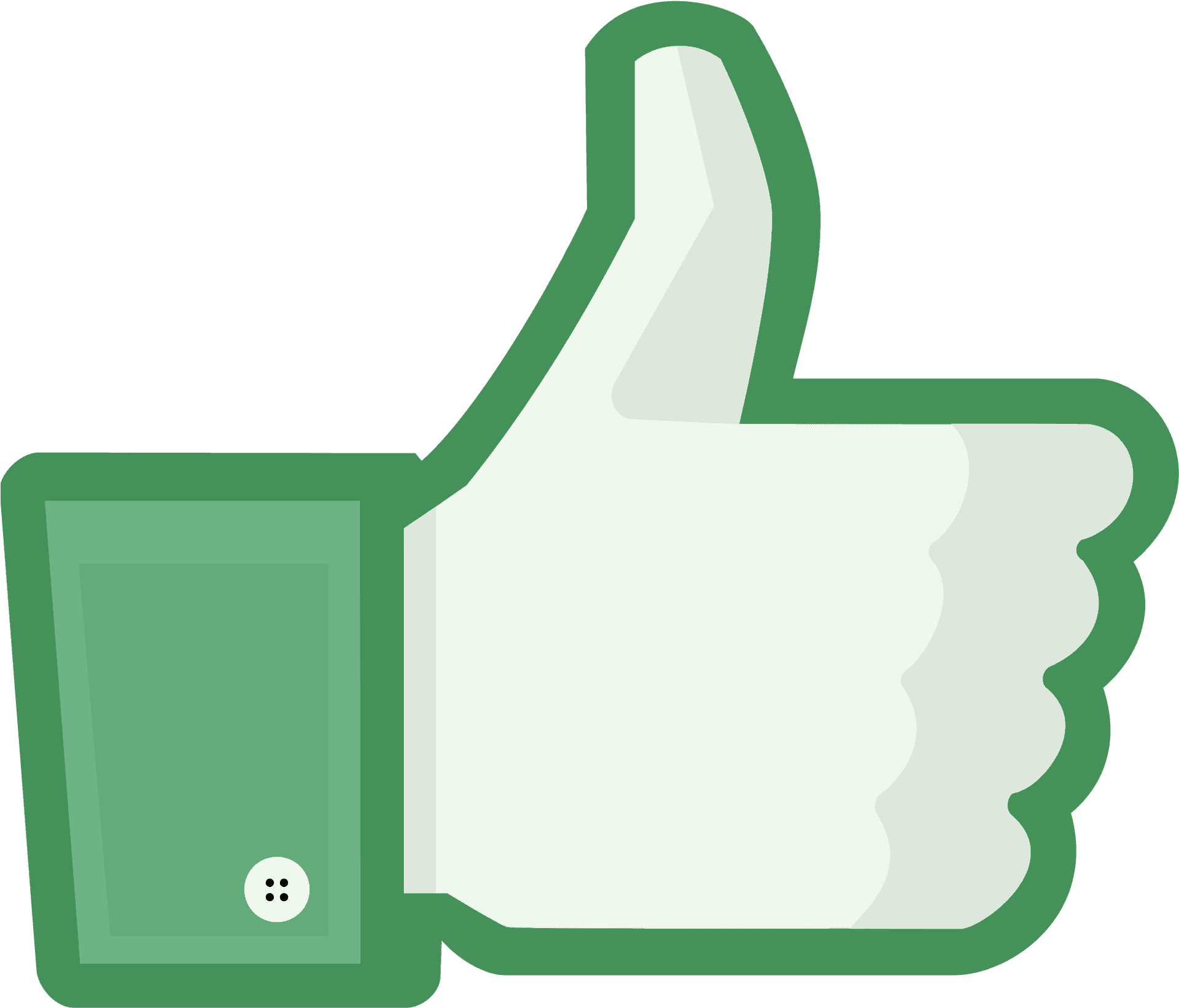 Green Thumbs Up Icon PNG
