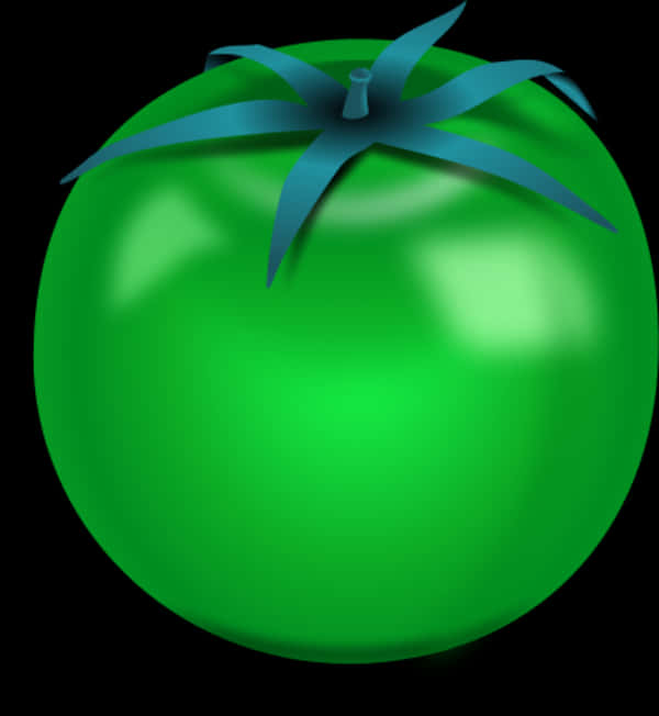 Green Tomato Illustration PNG