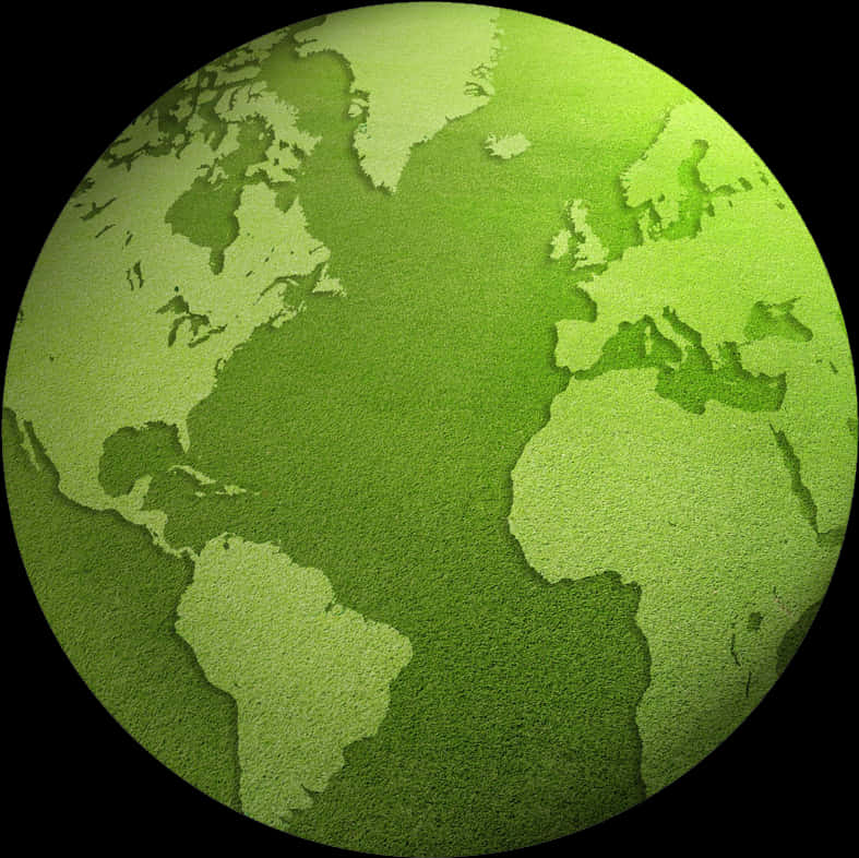 Green Toned Earth Texture PNG