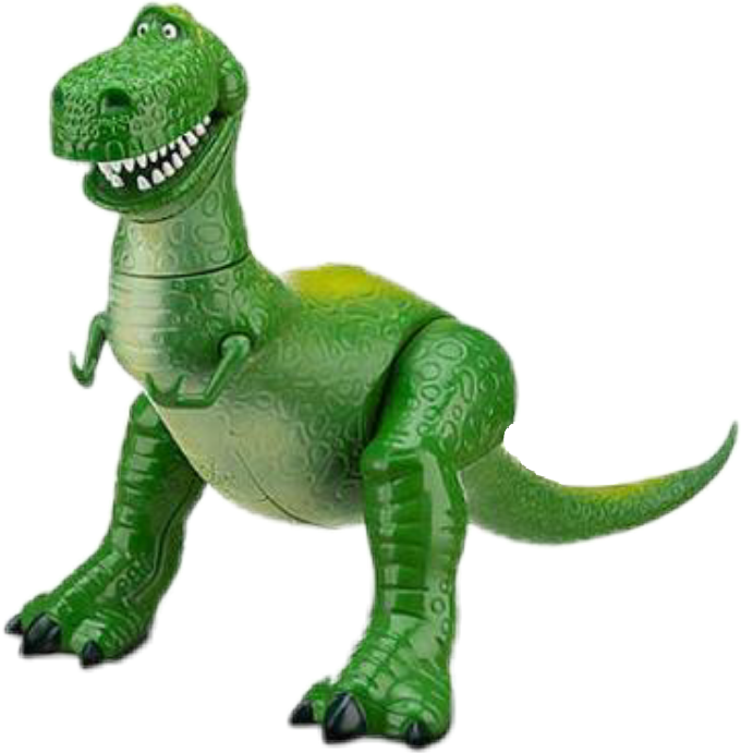 Green Toy Dinosaur Figure PNG