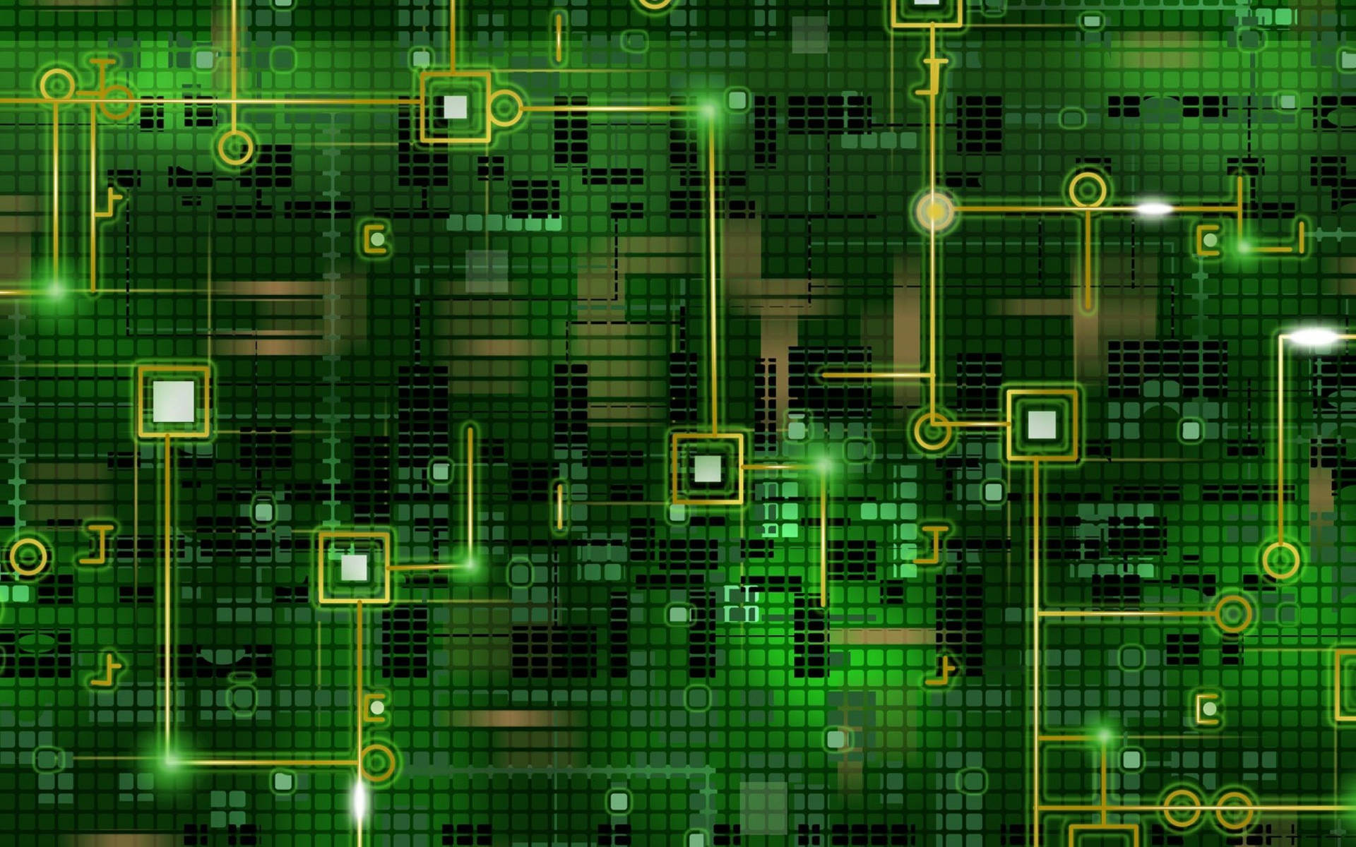 Green Translucent Circuit Board Picture