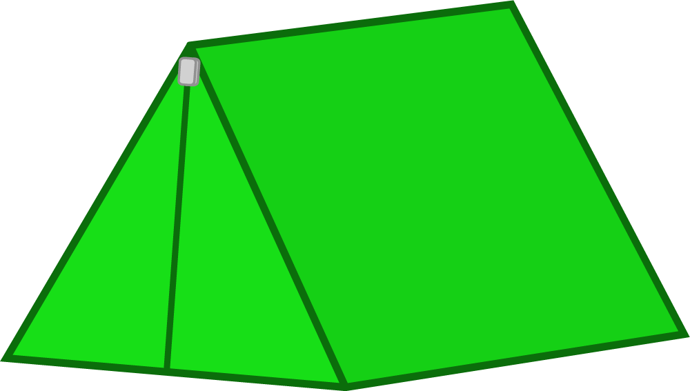 Green Triangular Prism Illustration PNG