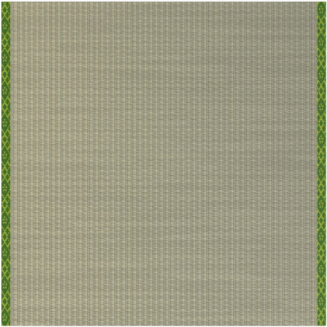 Green Trimmed Beige Fabric Texture PNG