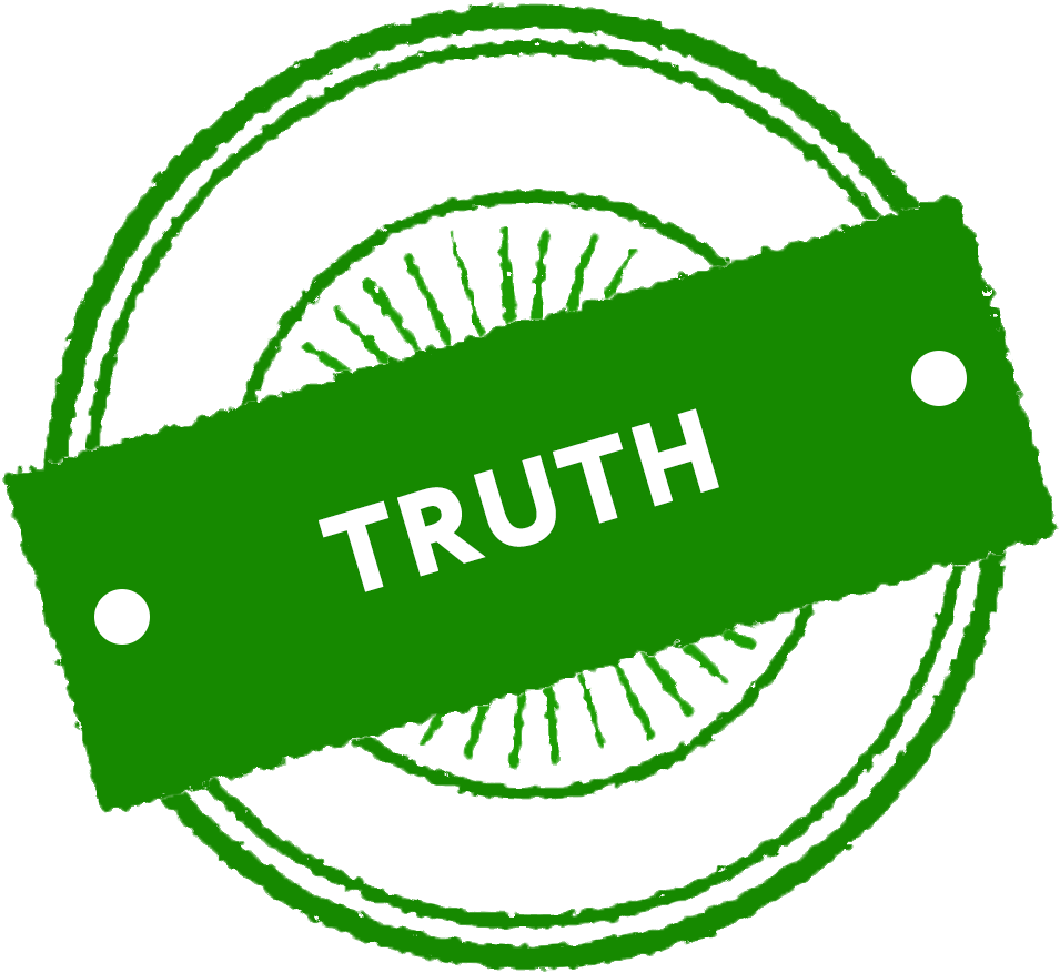 Green Truth Stamp PNG