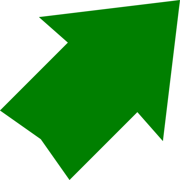 Green Up Arrow Graphic PNG