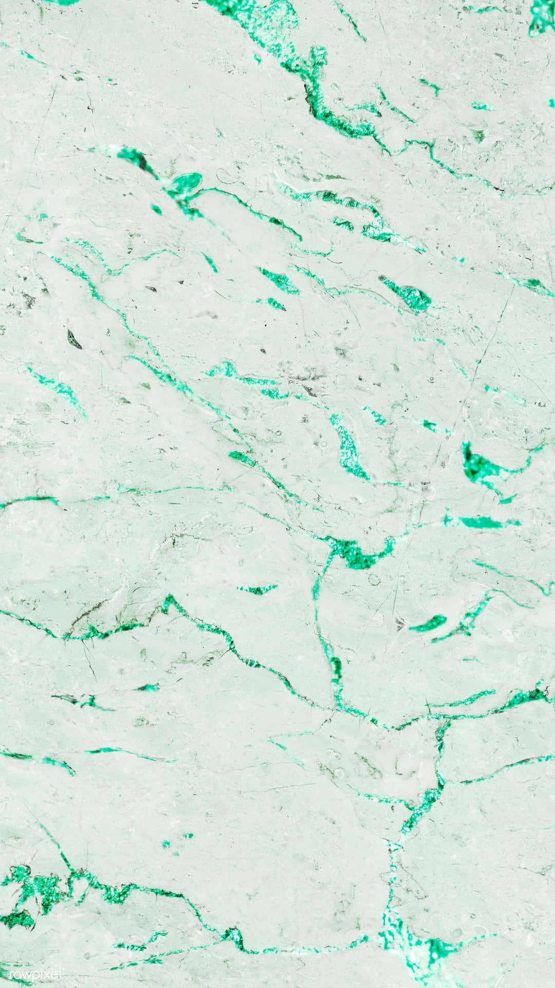 Green Veined Marble Texture Wallpaper